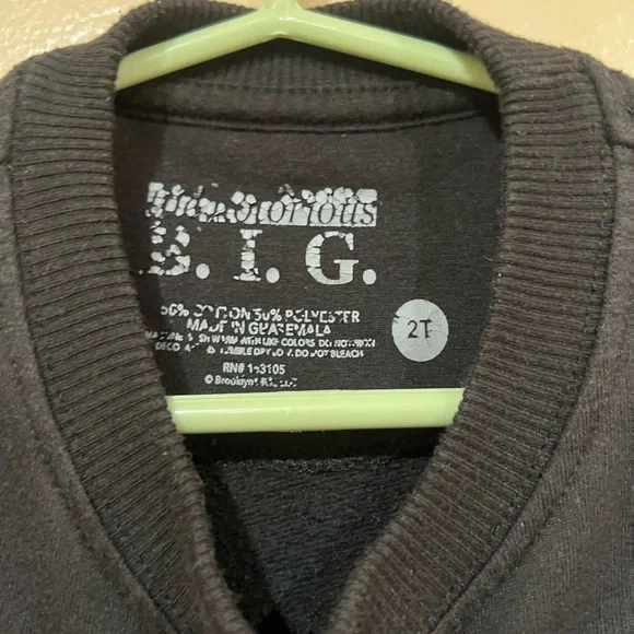 The Notorious B.I.G. Kids Black Sweatshirt - Picture 2 of 3